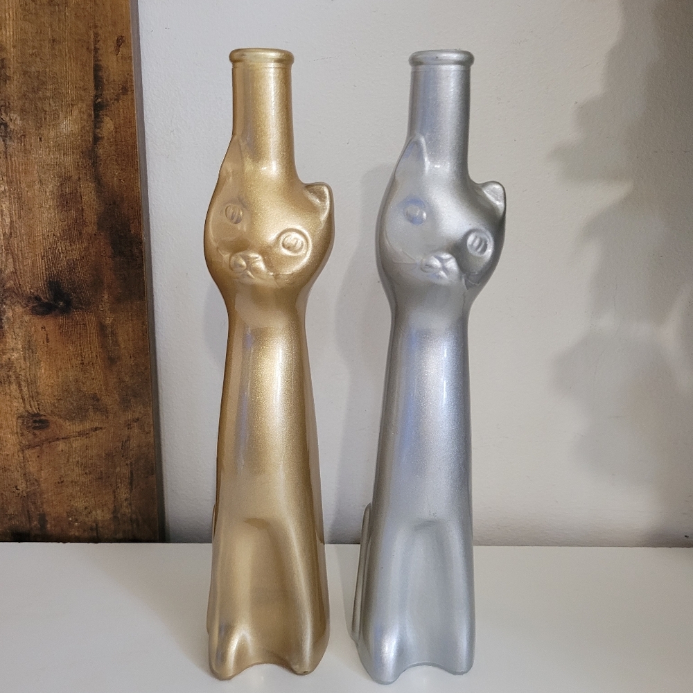 Moselland Happy Cat Riesling Wine Bottles, Set Of 2